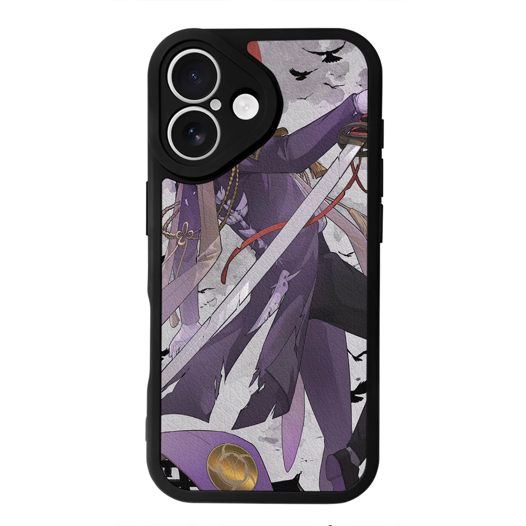 （画像用） 刀剣乱舞 Touken Ranbu 【iPhone 16シリーズ対応】シリコンスマホケース（レザー調） 材質：シリコン